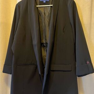 Lightweight Oversized Black Blazer XL